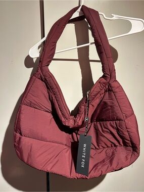 White Fox Boutique Mac Shoulder Bag Merlot